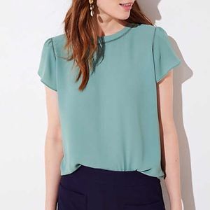 Loft Button Back Blouse